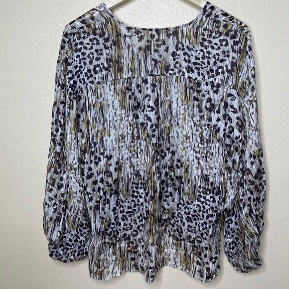 Pookie &Sebastian Womens Leopard Print Blouse Size Small - Picture 9 of 9